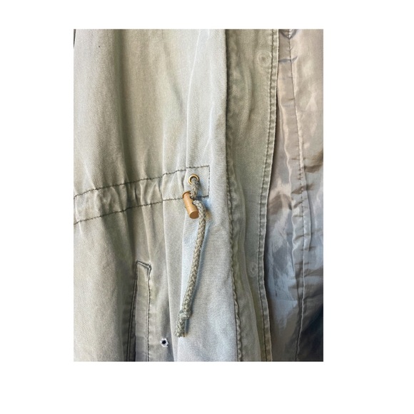 Forever 21 Green & Khaki Lightweight Utility Jacket - Size M - Picture 3 of 7